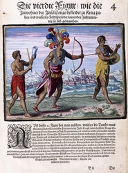 Une page du livre "Petits Voyages, en allemand, Partie I : Congo de Pigafetta", 1597