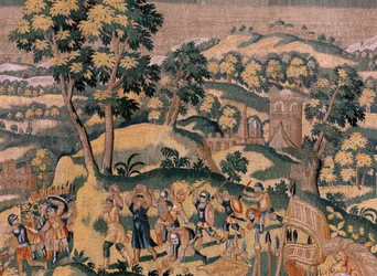 Série Histoire de Cyrus. No VI Tomyris ordonne de plonger la tête de Cyrus dans un récipient de sang