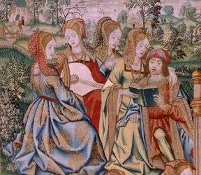 Bethsabée à son bain (premier panneau de la série)