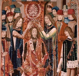 Tapisserie flamande. Série inconnue. Histoire romaine ? Tarquin l