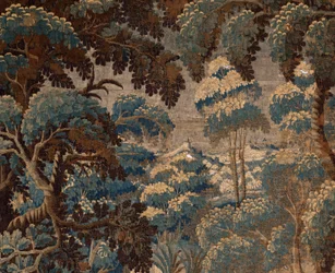 Tapisserie flamande. Verdure. Fin XVIIe-début XVIIIe siècle. Propriété de l