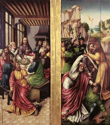 Baiser de Judas et Dernière Cène, vers 1500