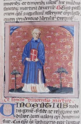 Page de la Legenda Aurea, Bruges, vers 1400-10