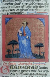Page de la Legenda Aurea, Bruges, vers 1400-10