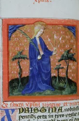 Page de la Legenda Aurea, Bruges, vers 1400-10