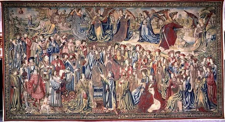 Nathan réprimande David, Tapisserie de David et Bethsabée, c.1510-15 (tapisserie)