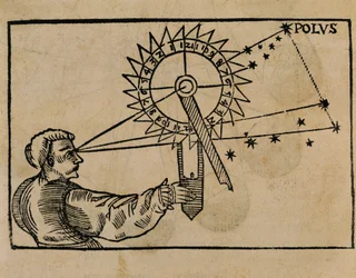 Petrus Apianus observant le mouvement des étoiles