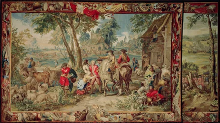 Pillage, de la série La Science militaire, Atelier de Judocus de Vos, c.1715-24