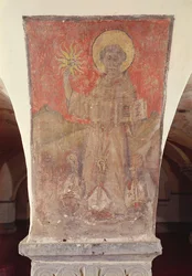Saint Bernardin de Sienne, fresque de la crypte
