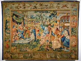 Saint Paul avec Barnabas expulsé du lieu de sa prédication