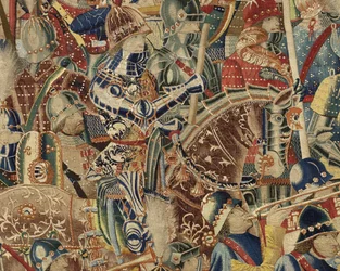 Tapisserie montrant les conquêtes du roi Alphonse V du Portugal