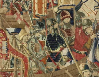 Tapisserie montrant les conquêtes du roi Alphonse V du Portugal