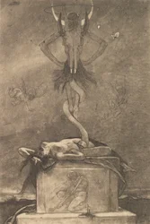 Le Sacrifice, des Sataniques, vers 1882