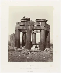 Homme sur la coupole de Douris, près de Baalbek (Architecture antique : Égypte, Grèce, Asie Mineure)
