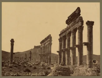 Partie de la grande colonnade, château de Qala