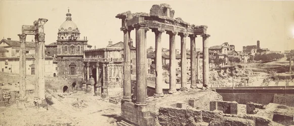[Le Forum romain], vers les années 1870