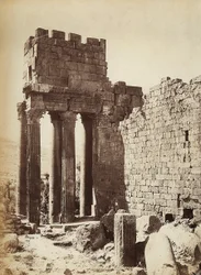 Les ruines du Temple de Jupiter ou du Soleil, dans la zone archéologique d