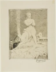 La statue de la Résistance par Falguière, planche quatre du Siège de Paris, 1870