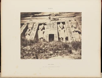 Abou-Sembil. Petit Spéos - Partie Centrale de la Façade