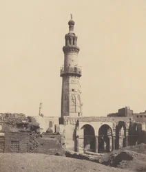Djirdjeh, mosquée en ruines sur le bord du Nil, 1851-52, imprimé 1853-54