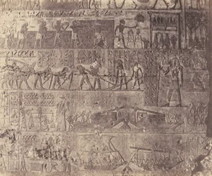 El-Kab éléthya, Architecture Hypogéenne - Tombeau de Phapé - Sculptures, 1851-52, imprimé 1853-54