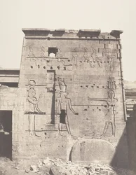 Île de Philae, Deuxième Pylône - Partie Orientale Vue de la Pla...