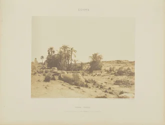Karnak (Thèbes). Avenue des Sphinx - Vue Générale prise du Point G