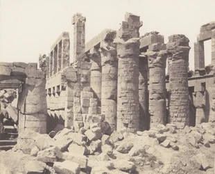 Karnak Thèbes, Palais - Salle Hypostyle - Vue Générale Prise du Point Q