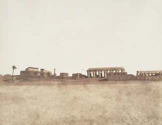 Louksor Thèbes, Vue Générale des Ruines, 1851-52