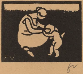 Baigneuse et enfant
