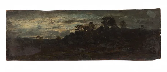 Barbizon, le soir, 2e moitié du 19e siècle