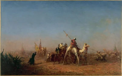 Caravane sur la route de La Mecque, entre 1880 et 1885