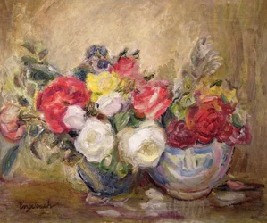 Roses dans deux bols