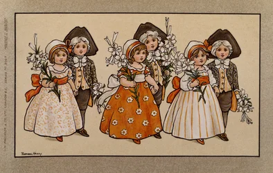 Lys, carte victorienne