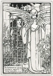 Illustration pour "Poèmes de Christina Rossetti" (crayon et encre sur papier)