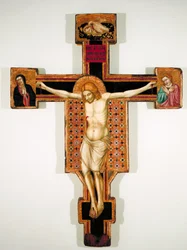 Crucifix peint, vers 1325-35