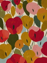 Abstraction florale colorée