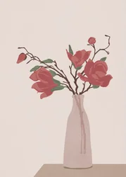 Élégant vase Magnolia