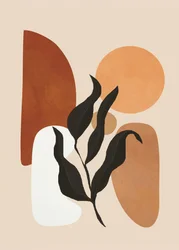 Plante moderne aux tons terreux