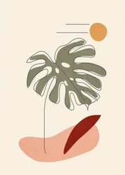 Feuille de Monstera « Desert Sun »