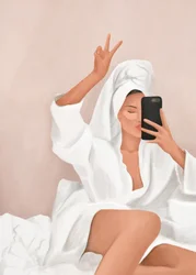 Un selfie « Peace » tout en douceur