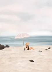 Une scène de plage sereine