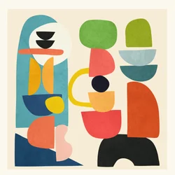 Formes abstraites éclatantes