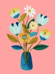 Bouquet floral fantaisiste