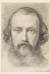 Portrait : Étude de la tête de Daniel Casey (visage entier)