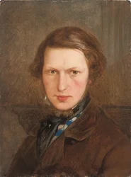 Autoportrait en manteau brun, c. 1844