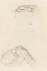 Deux études de draperie [verso]
