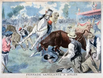 Incident de corrida, Arles, France