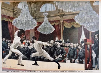 Escrime devant le Président de la République, Palais de l