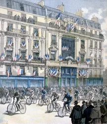 Départ de la course cycliste Paris-Brest-Paris